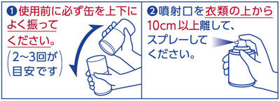 爆冷スプレー携帯用・使用方法