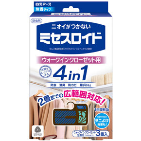 ミセスロイドウォークインクローゼット用３個入 １年防虫